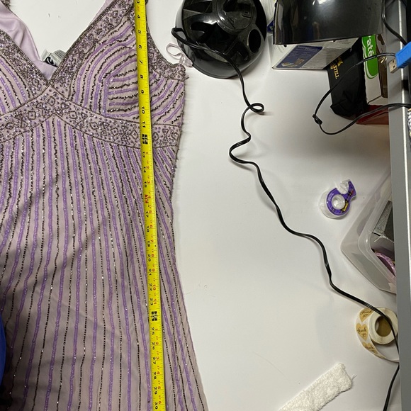 Patra purple bead embellished dress - Picture 8 of 13